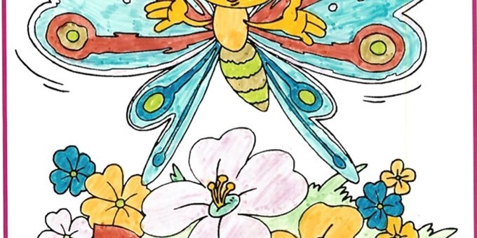 Spring Colouring Competition Winner