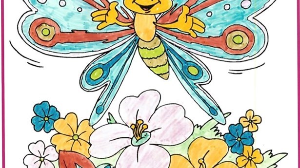 Spring Colouring Competition Winner