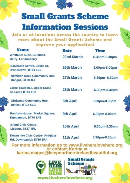 Small Grants Scheme Information Sessions