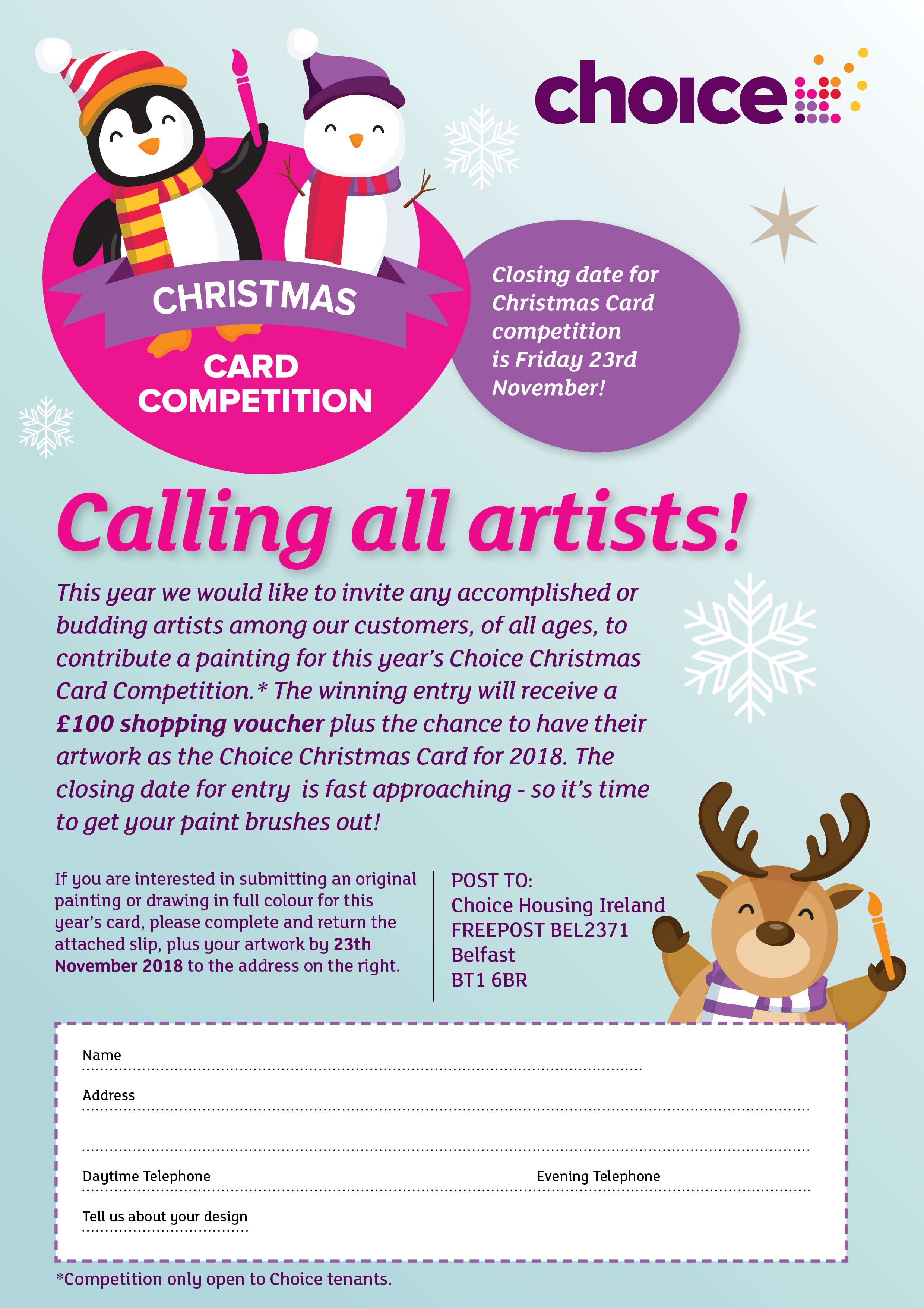 Choice Christmas Card Competition 2018