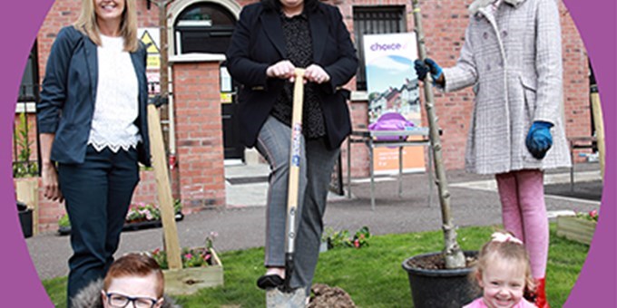 Minister Hargey joins young people in tree planting