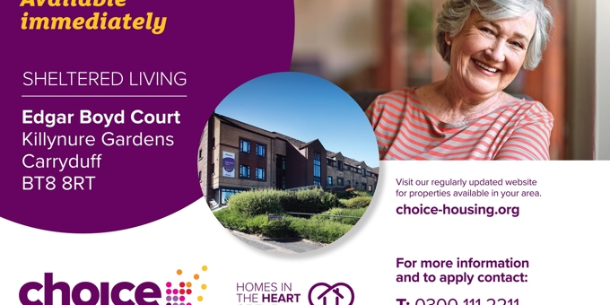 Sheltered Living Immediately Available