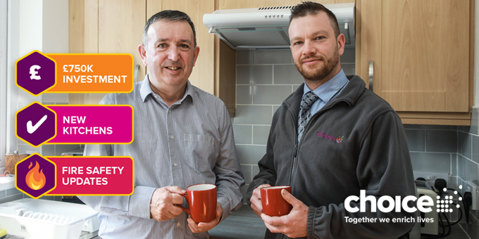 Choice Housing showcase £750K Refurb project at local sheltered living scheme